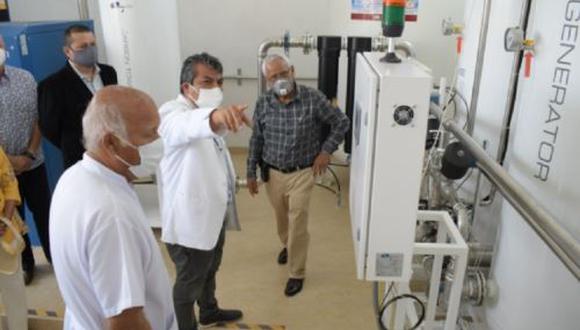 Comienza la operatividad de la planta generadora de oxígeno del Hospital Regional Lambayeque (Foto: Andina)