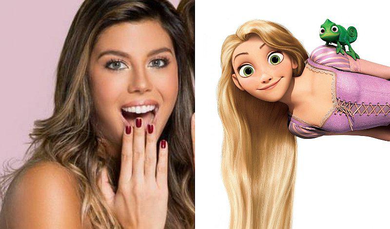 Alondra García luce cabellera al estilo de Rapunzel 
