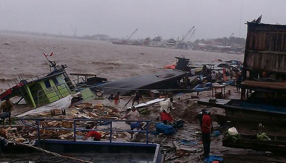 Ucayali: Vientos huracanados dañan viviendas y hunden embarcaciones [VIDEOS]