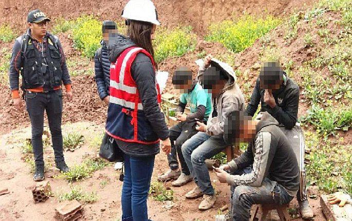 Cinco menores fueron encontrados trabajando sin autorización como obreros