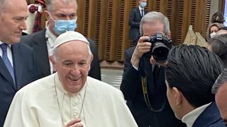 Selección Peruana: las emotivas postales del encuentro de Lapadula y el Papa Francisco en el Vaticano 