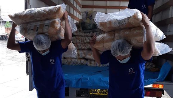 San Martín: Municipalidades de Moyobamba y Elías Soplín Vargas recibieron 29.5 toneladas de alimentos (Foto: Qali Warma)