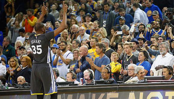 NBA: Warriors suman 14 triunfos seguidos con vuelta de Kevin Durant
