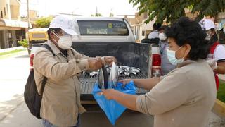 Familias de escasos recursos de Lambayeque recibieron donación de 250 kilos de pescado