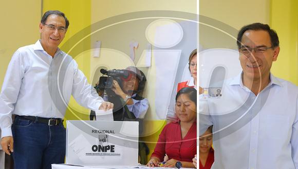Presidente Martín Vizcarra va a votar: "nosotros estamos para castigar a las malas autoridades" (VIDEO)