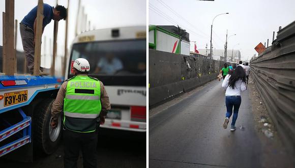 Choque entre trailer y chosicano produce tráfico atroz en carretera central (FOTOS)