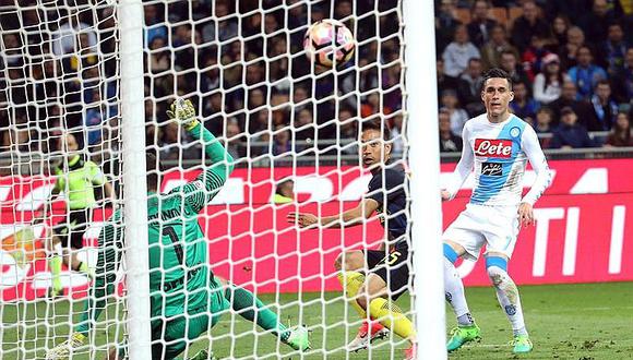 Nápoli, con gol de Callejón, vence 0-1 al Inter en San Siro 