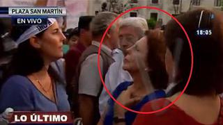Marcha contra Keiko: Patricia Llosa participa en masiva movilización [VIDEO]
