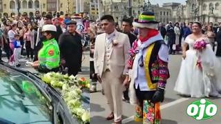 Lima: Novios reciben papeleta por estacionarse afuera de la iglesia