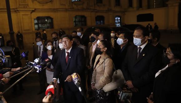 Los congresistas de Perú Libre cuestionaron al nuevo gabinete de Mirtha Vásquez. (Foto: GEC)