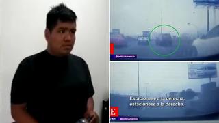 Graban impresionante persecución a sujeto que huía con auto robado en Los Olivos│VIDEO