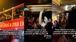 Fanáticos se movilizaron por las calles de Lima para pedir un último concierto de RBD en Perú