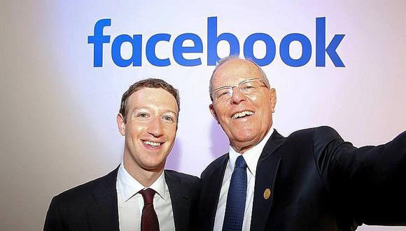 ¡Qué roche! Esta foto en redes delata el selfie de PPK y Mark Zuckerberg