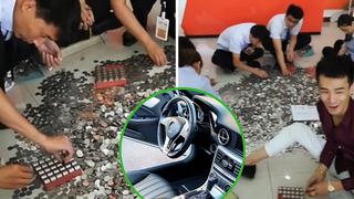 Mujer compra un auto de 27 mil dólares con monedas y empleados contaron el dinero por 3 días