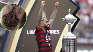 “Gabigol” se tatuó el estadio Monumental de la "U" y la Copa Libertadores│FOTOS