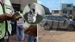 Cinco delincuentes roban a cambista en el Cercado de Lima y abandonan auto (VIDEO)