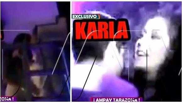 ​Karla Tarazona ampayada en besos con un ¡Acuña! (VIDEO)
