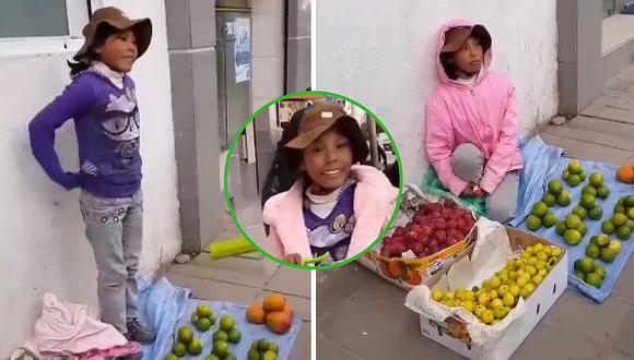 Niña ambulante recibe tierno y abrigador regalo por parte de papá e hijita (VIDEO)
