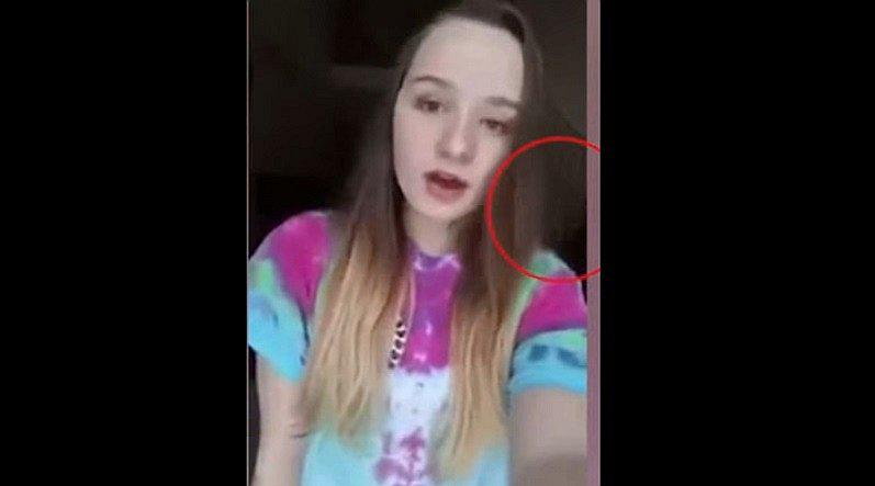 ¡Qué miedo! Ella se grabó cantando, pero jamás imaginó que esto aparecería en su video