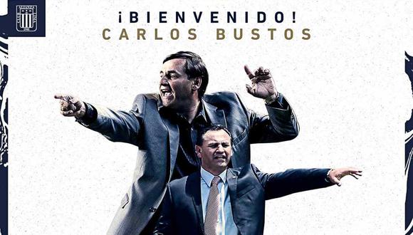 Carlos Bustos es el nuevo entrenador de Alianza Lima. (Foto: @ClubALoficial)