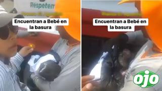 Bebé recién nacida es hallada por trabajadores de limpieza cuando iba a ser lanzada a camión