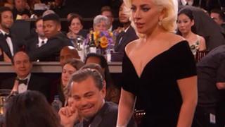 Globos de Oro 2016:  Leonardo DiCaprio explica la reacción que tuvo con Lady Gaga