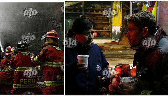 Incendio en Las Malvinas: Paco Bazán ayudó en el siniestro como bombero voluntario (FOTOS)