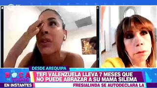 Stephanie Valenzuela y su emotiva reacción al no ver a su madre hace más de siete meses | VIDEO