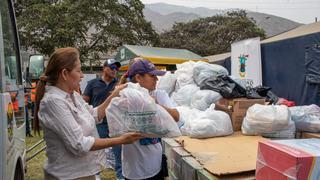 Chaclacayo: damnificados por lluvias recibieron cinco toneladas de ayuda humanitaria