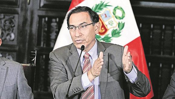 ​Martín Vizcarra convoca a reunión con el Congreso por actos de corrupción