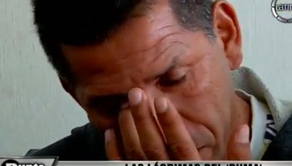 José Luis Carranza llora y niega agresión a su esposa 