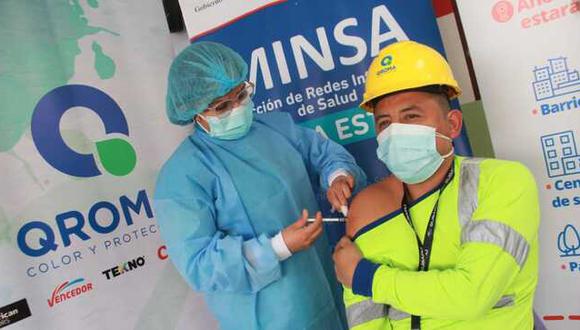 Diris Lima Este inicia vacunación contra la COVID-19 en empresas privadas. (Foto: Minsa)