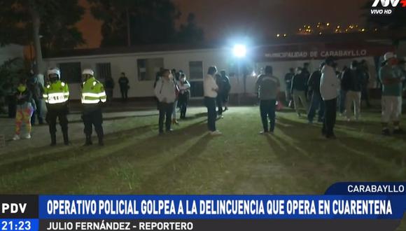 Los intervenidos fueron llevados al estadio municipal de Carabayllo. (ATV+)