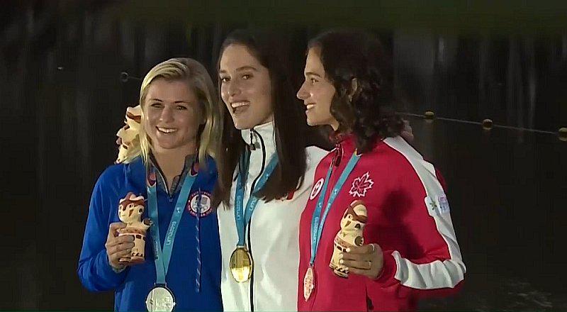 La premiación de Natalia Cuglievan tras ganar en los Juegos Panamericanos Lima 2019 | VIDEO
