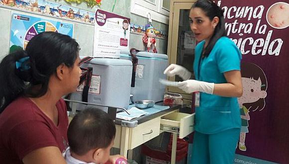 Comenzó campaña de vacunación contra la varicela en 4 hospitales de Lima (FOTOS)