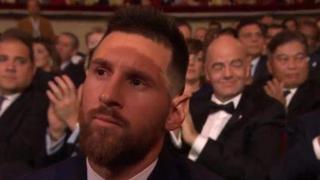 La reacción de Lionel Messi al no ganar el premio Puskas se vuelve viral en redes sociales | VIDEO 