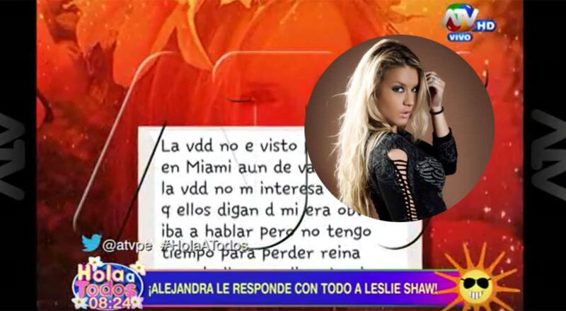 Alejandra Baigorria: ¿Qué dijo luego que Leslie Shaw la llamó "loca"?  [VIDEO]