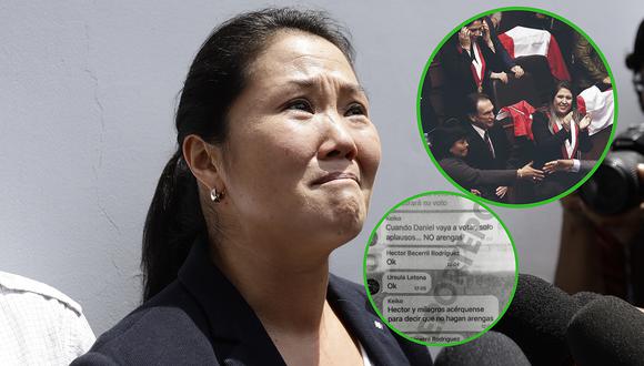 "La Botica", los chats donde Keiko Fujimori ordena apoyo a Chávarry y hasta cómo aplaudir en el Congreso