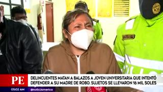 Madre de joven asesinada durante un robo destrozada: “Me la mataron sin motivo alguno” | VIDEO