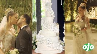 Brunella Horna: así realizaron la impresionante torta de 7 pisos de su boda con Richard Acuña