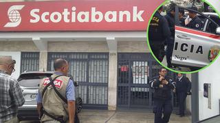 Tres delincuentes asaltan banco frente a Hospital de la Policía de la avenida Brasil (VÍDEO)