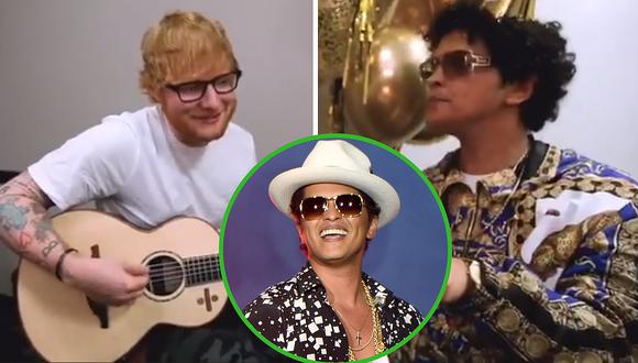 Ed Sheeran canta canción de cumpleaños a Bruno Mars, pero el video oculta desagradable realidad