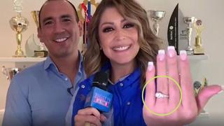 Karla Tarazona se casa y muestra con orgullo el anillo que le dio empresario chinchano | VIDEO