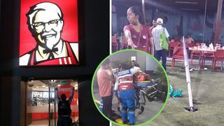 Clausuran local de KFC de Surco tras caída de estructura metálica sobre mujer