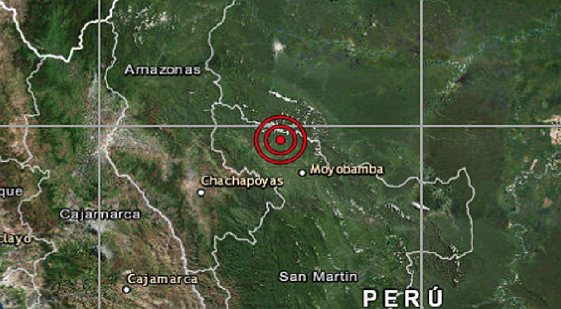 Sismo de 5.0 grados se registra en San Martín 