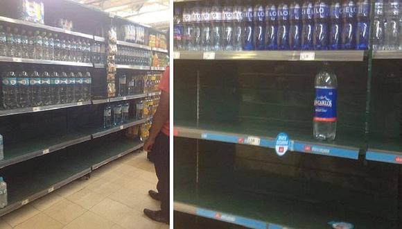 Lima sin agua: se agota agua mineral en supermercados y anaqueles lucen vacíos (FOTOS)
