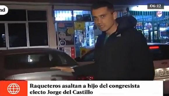 Jorge del Castillo: Delincuentes con arma en mano asaltan a su hijo en Surco [VIDEO]