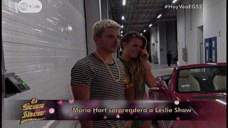 El Gran Show: Mario Hart sorprende a Leslie Shaw como jamás se lo imaginó [FOTOS]