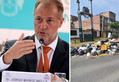 Alcalde de Lima, Jorge Muñoz, anuncia que apoyará a Municipalidad de Surco tras reporte de acumulación de basura en calles 