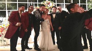 Magaly Medina bailó de lindo y disfrutó de su matrimonio con Ráfaga (VIDEO) 